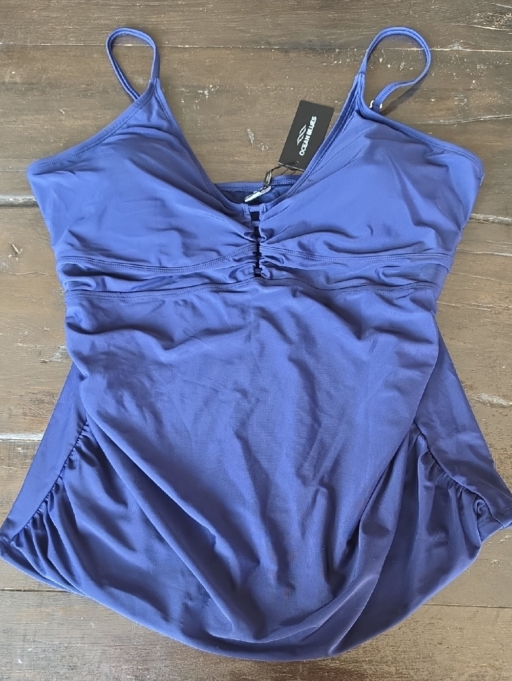 (4XL) NWT Ocean Blues Tankini Top Swim Vacation Tropics Summer Lake Boat Leisure